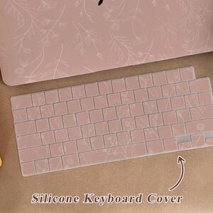 Pink Floral Keyboard Cover